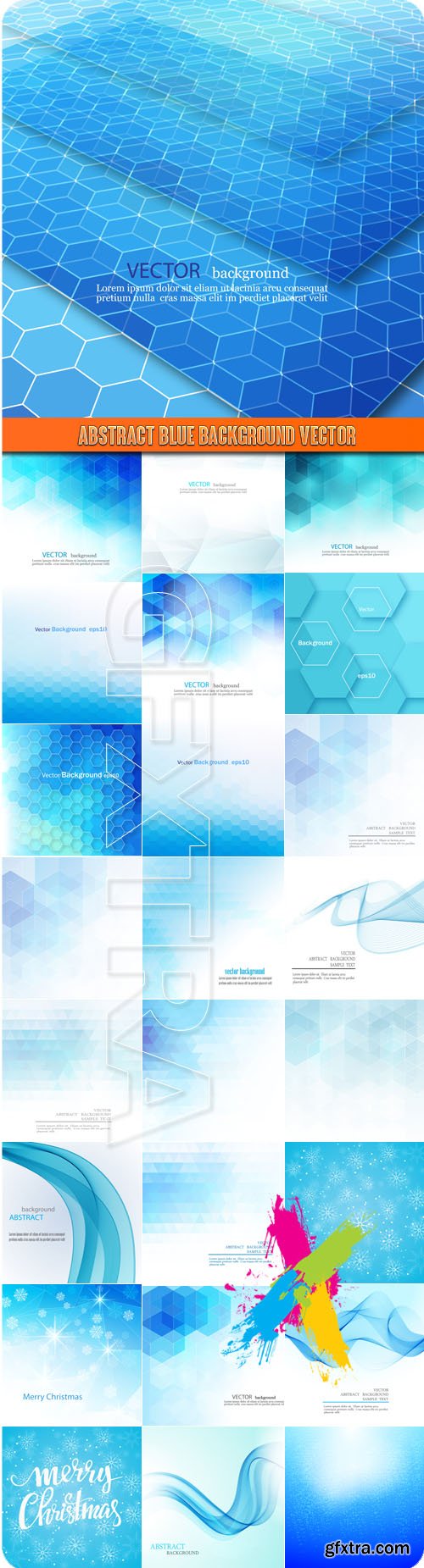 Abstract blue background vector