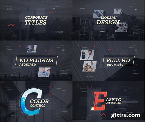 Videohive Modern Opener // Corporate Titles 17381530