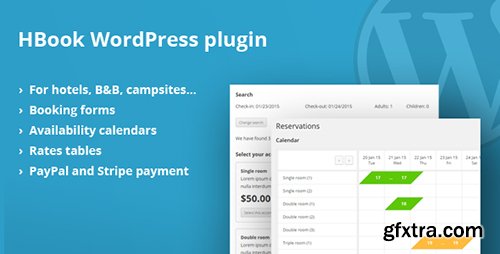 CodeCanyon - HBook v1.5.2 - Hotel booking system - WordPress Plugin - 10622779