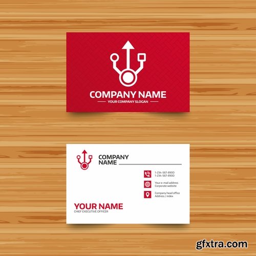 Collection gift certificate business card banner flyer calling card poster 9-25 EPS