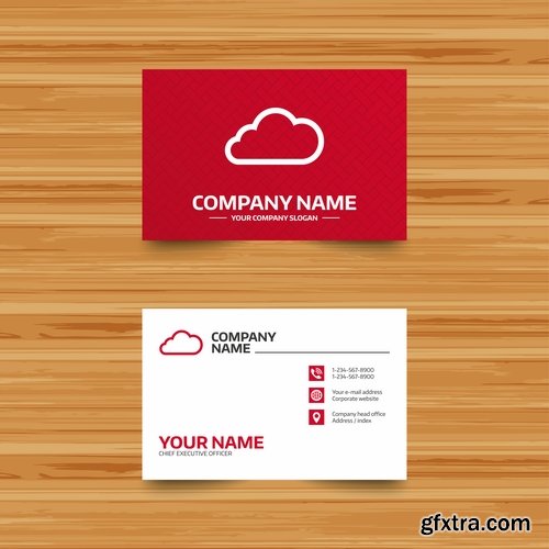 Collection gift certificate business card banner flyer calling card poster 9-25 EPS