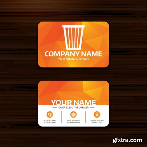 Collection gift certificate business card banner flyer calling card poster 9-25 EPS