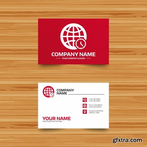 Collection gift certificate business card banner flyer calling card poster 9-25 EPS