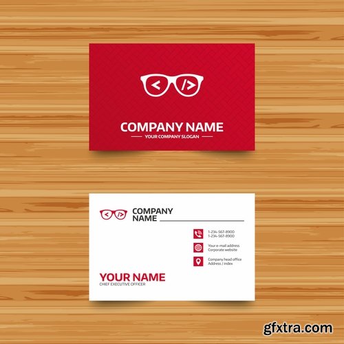 Collection gift certificate business card banner flyer calling card poster 9-25 EPS