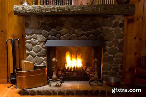 Fireplace, 10 UHQ JPEG