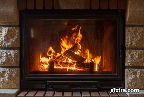 Fireplace, 10 UHQ JPEG