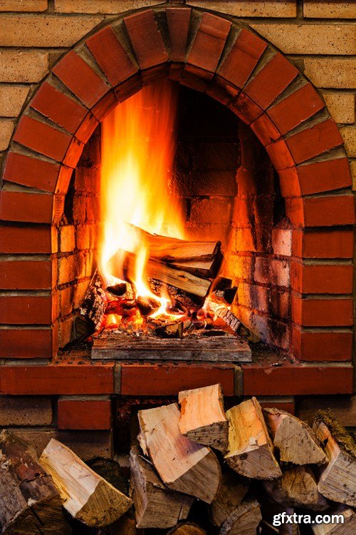 Fireplace, 10 UHQ JPEG