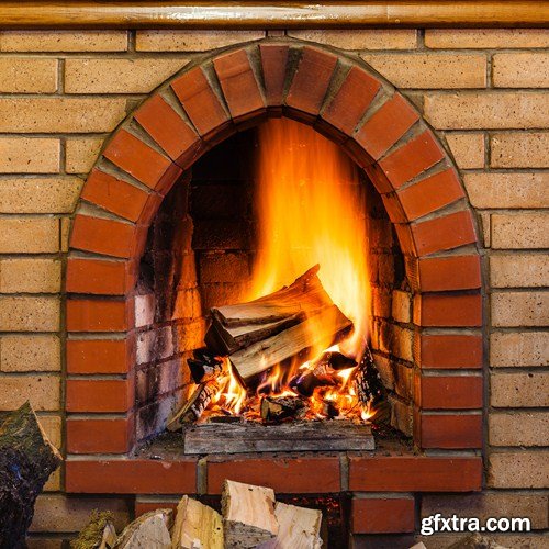 Fireplace, 10 UHQ JPEG