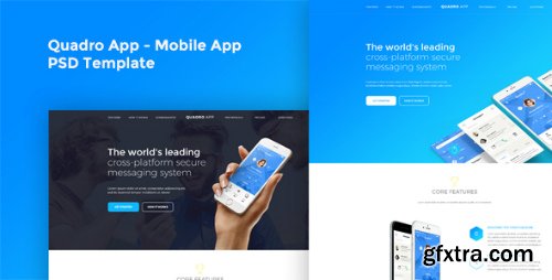 ThemeForest - Quadro App - Mobile App PSD Template 17029886