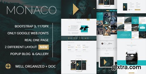 ThemeForest - Monaco - Creative Bootstrap 3 PSD Template 10823159