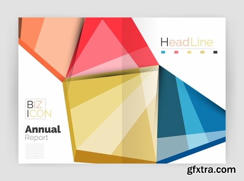 Collection of book carpet abstract template log example flyer banner vector image 5-25 EPS