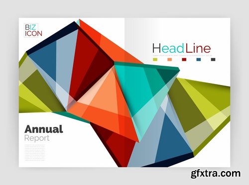 Collection of book carpet abstract template log example flyer banner vector image 5-25 EPS