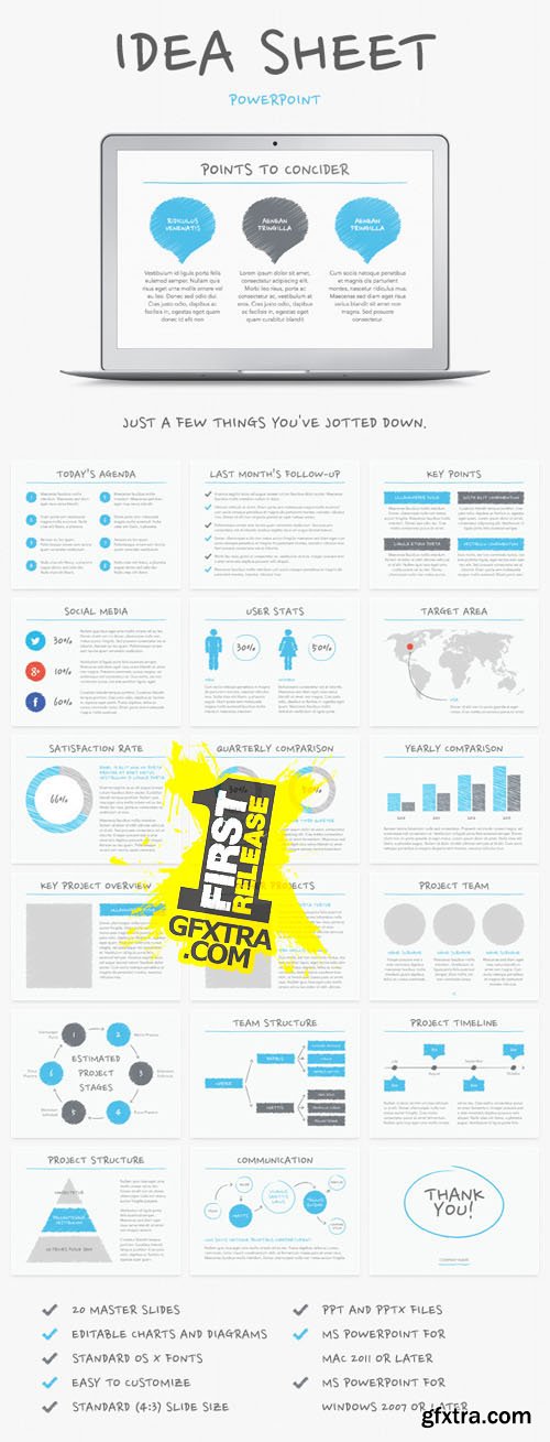 GR - Idea Sheet PowerPoint Template 7789496