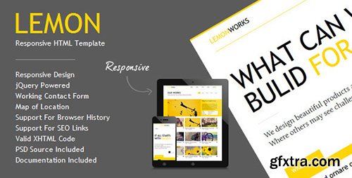 ThemeForest - Lemon v1.5 - Responsive Portfolio Template - 2463584