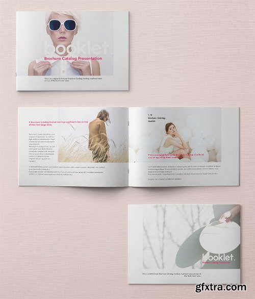 A4 Landscape PSD Brochure Mockup