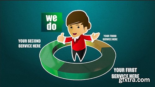 Videohive Corporate Sticker Cartoon with Kinetic Typo 5108526