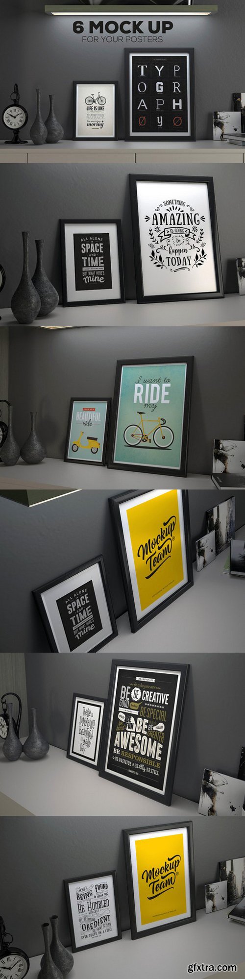 CM - Poster Frame Mockup Set 955018