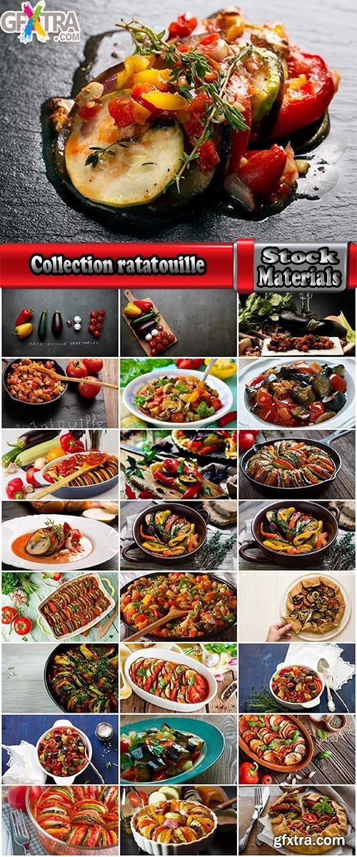 Collection ratatouille steamed vegetables grilled eggplant and tomato stew spice 25 HQ Jpeg