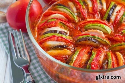 Collection ratatouille steamed vegetables grilled eggplant and tomato stew spice 25 HQ Jpeg