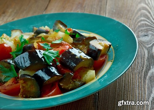 Collection ratatouille steamed vegetables grilled eggplant and tomato stew spice 25 HQ Jpeg