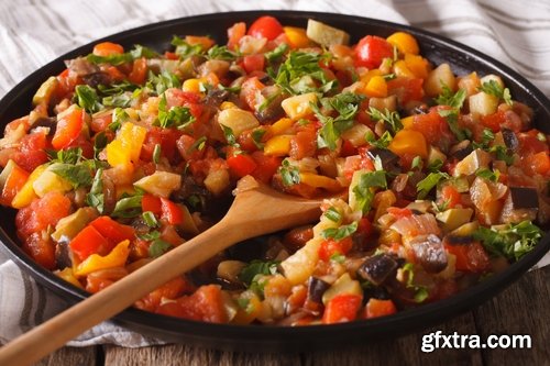 Collection ratatouille steamed vegetables grilled eggplant and tomato stew spice 25 HQ Jpeg