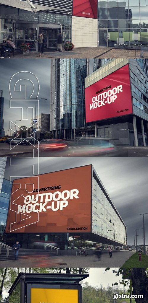 Animated Outdoor Advertising Mockup