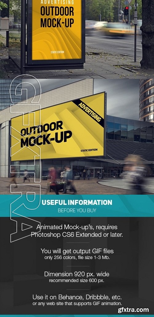 Animated Outdoor Advertising Mockup