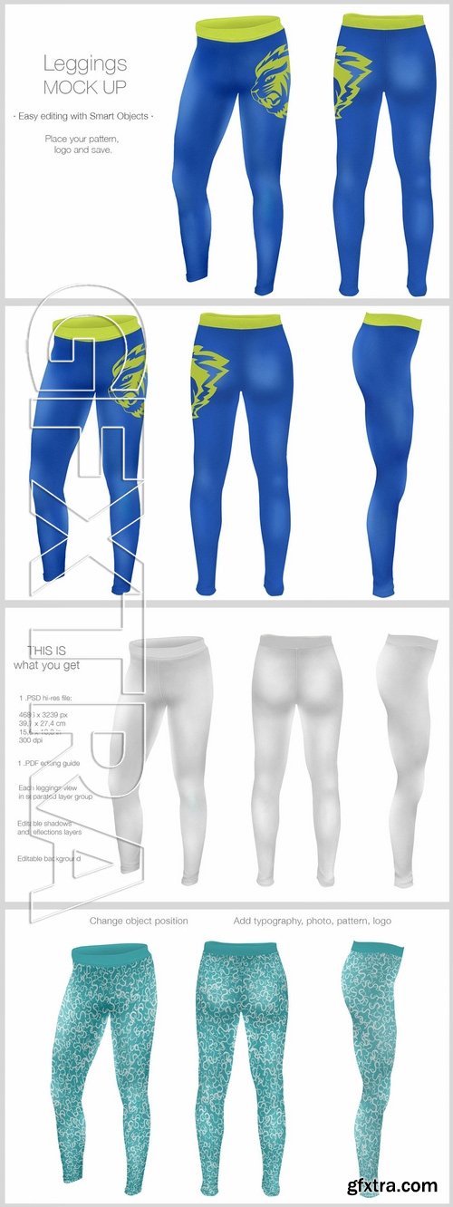 Unisex Leggings Mock Up