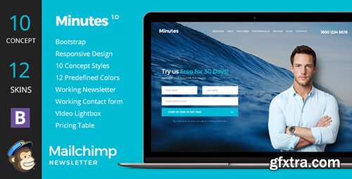 ThemeForest - Minutes v1.0 - Responsive multipurpose Landing Page - 14952992