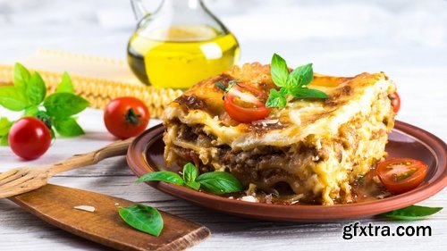 Collection Lasagna layered cake with meat 25 HQ Jpeg