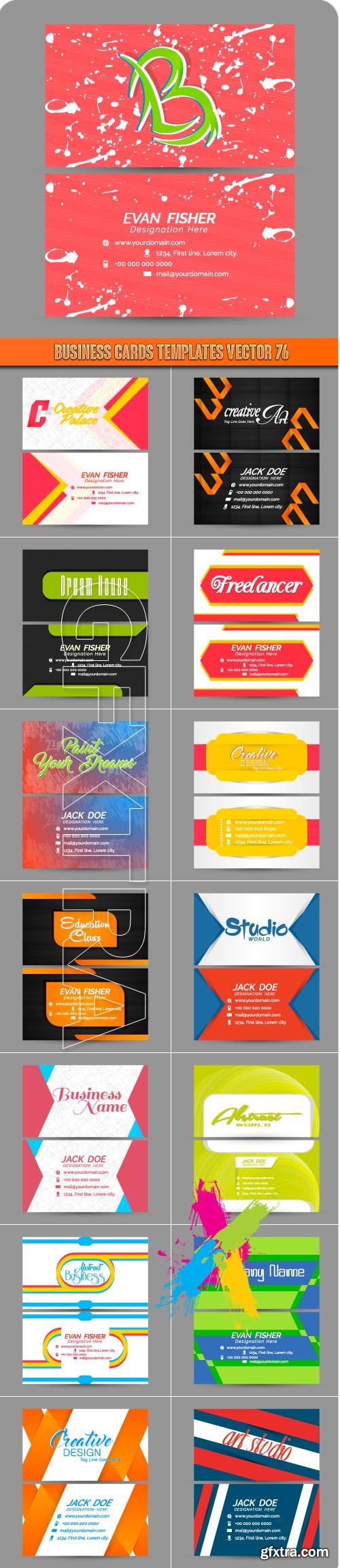 Business Cards Templates vector 76