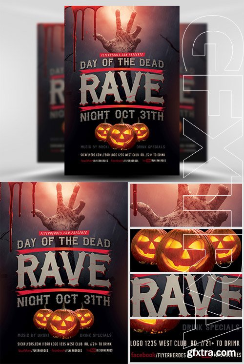 Rave Night Flyer Template