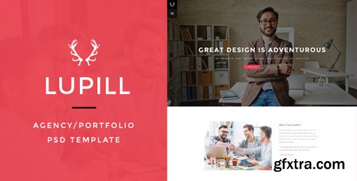 ThemeForest - Lupill - Agency/Portfolio PSD Template 13112614