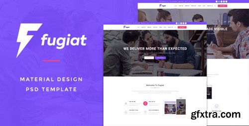 ThemeForest - Fugiat - Material Design PSD Template 12947323