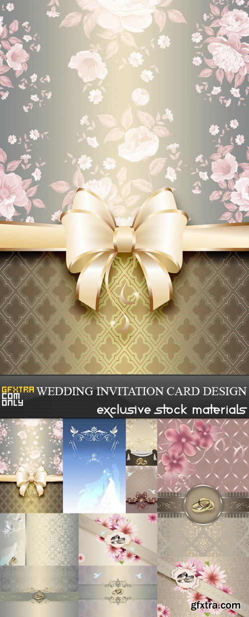 Wedding Invitation Card Design - 10 UHQ JPEG