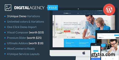 ThemeForest - Digital Agency v2.1.2 - SEO / Marketing WordPress Theme - 11820291