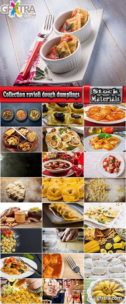 Collection ravioli dough dumplings flour products 25 HQ Jpeg