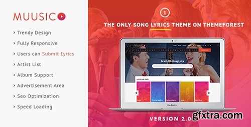 ThemeForest - Muusico v2.5 - Song Lyrics WordPress Theme - 10964140