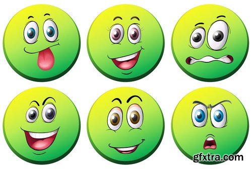 Cartoon Expressions & Emotions - 10xEPS