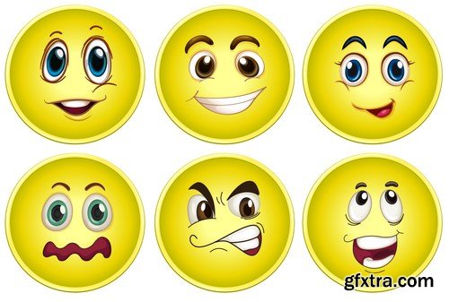 Cartoon Expressions & Emotions - 10xEPS