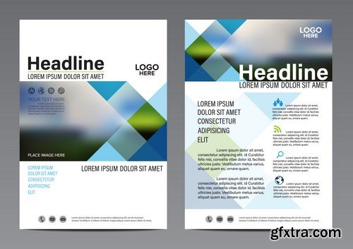 Corporate Templates of Brochures 15 - 25xEPS