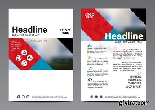 Corporate Templates of Brochures 15 - 25xEPS