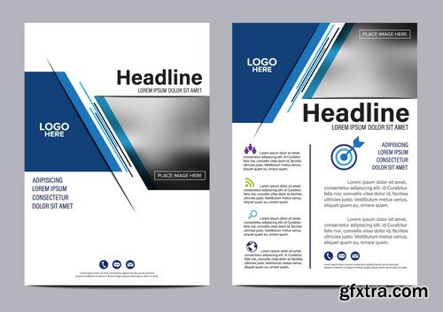 Corporate Templates of Brochures 15 - 25xEPS