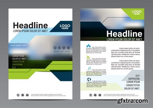 Corporate Templates of Brochures 15 - 25xEPS