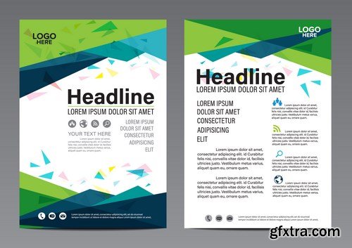 Corporate Templates of Brochures 15 - 25xEPS