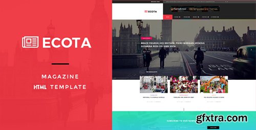 ThemeForest - Ecota v1.0 - Responsive Magazine & News HTML Template - 13912709