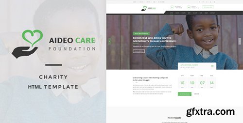 ThemeForest - Aideo v1.0 - Non-Profil Charity HTML Template - 16154996