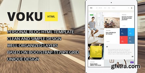 ThemeForest - Voku - Minimal Portfolio and Blog HTML Template (Update: 18 October 15) - 13125525