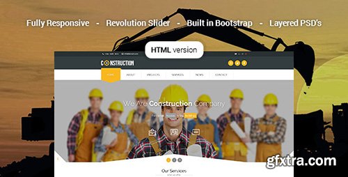 ThemeForest - Construction v1.2 - Industrial HTML5 Template - 10228378