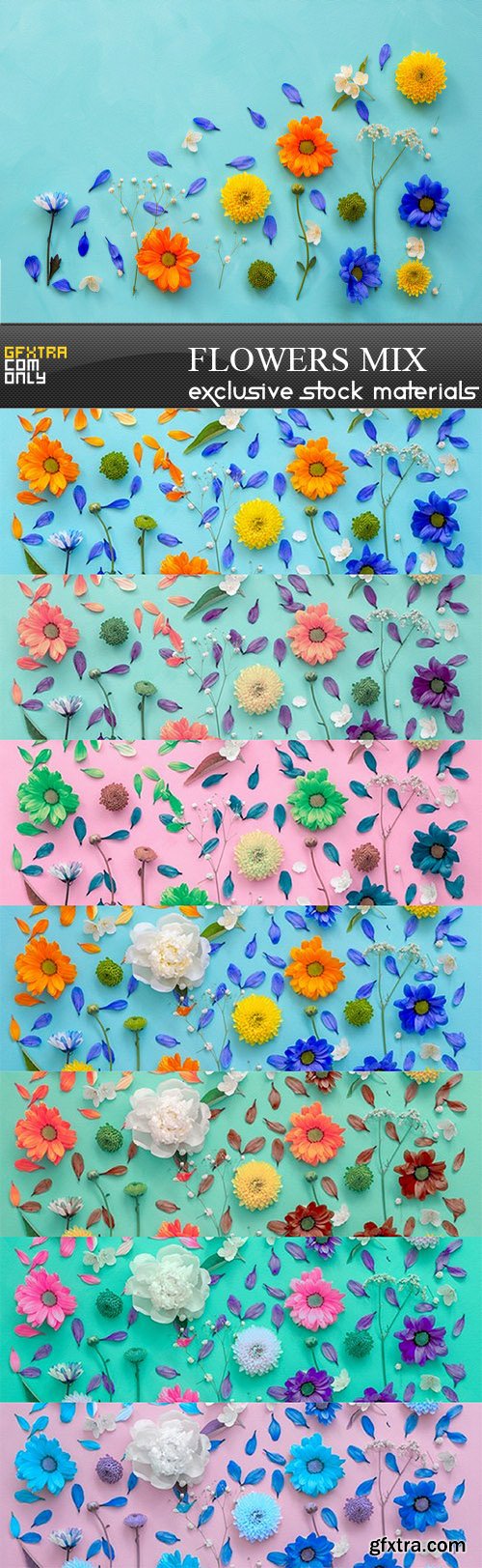 Flowers mix - 8 UHQ JPEG